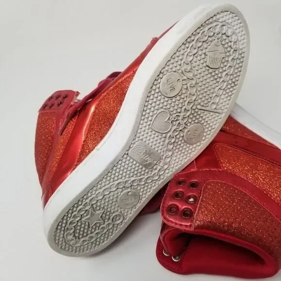 PASTRY BRIGHT RED SNEAKERS. SIZE 7 - Picture 11 of 12
